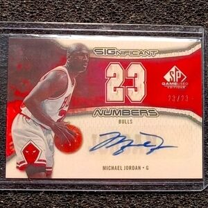 23/23 Michael Jordan Significant Numbers Facsimile Auto Card *RP* GM-MT